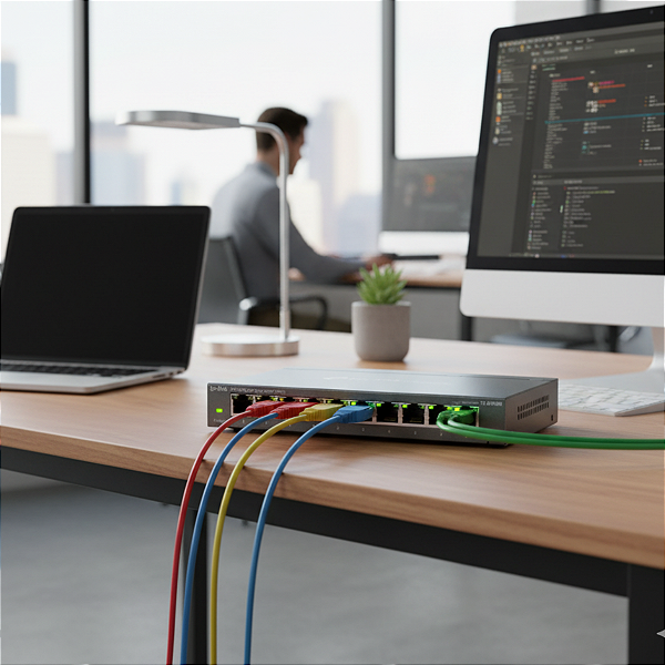 Switch 8 Portas Tp-Link Tl-Sg108E Easy Smart TPN0173