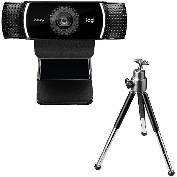 Webcam Logitech C922 Full HD 1080p Preta C/Tripé 960-001087-C