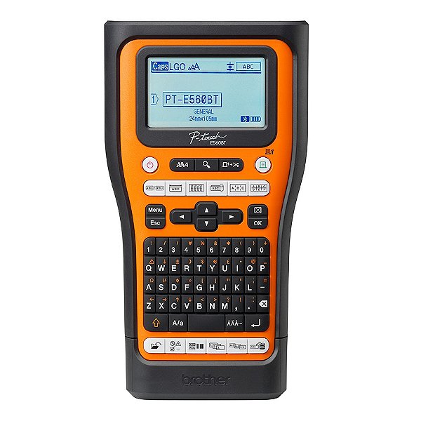 Rotulador Eletrônico Brother Portátil P-Touch Laranja 24 mm - PTE560BTVP