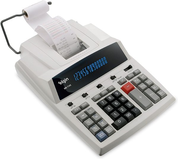 Calculadora Eletrônica De Mesa Com Bobina 14 Dígitos Mb 7142