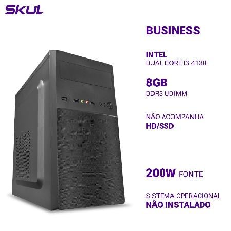 Computador Business B300 Dual Core I3 4130 Mem 8gb Ddr3 Sem Hd/ssd Fonte 200w