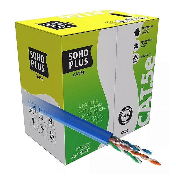 Cabo Sohoplus U/utp Cat5e Azul Claro 305m - 23200099