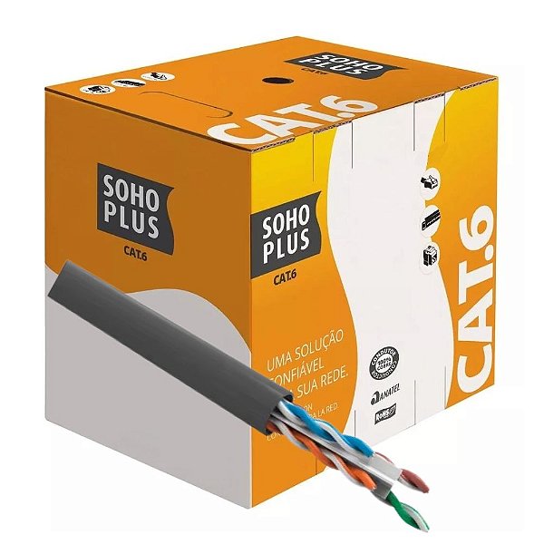 Cabo Sohoplus U/utp Cat6 Cinza 305m - 23400200