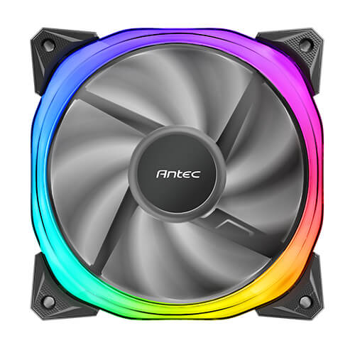 Kit Com 3 Cooler P/ Gabinete Antec Fusion 120mm Argb Preto - 0-761345-57010-7