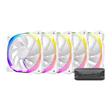 Kit Com 5 Cooler P/ Gabinete Antec Fusion 120mm Argb Branco - 0-761345-57005-3