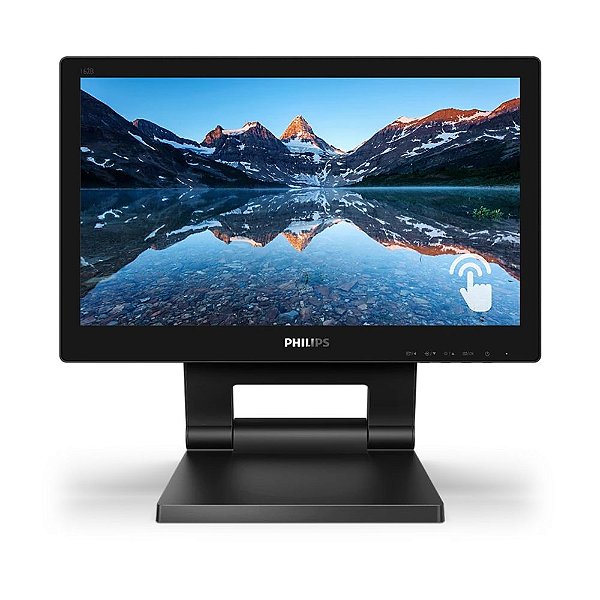 Monitor Philips 15,6" W-led Full Hd 75hz 4ms Hdmi Displayport Vga Usb Smoothtouch Vesa - 162b9t/fg