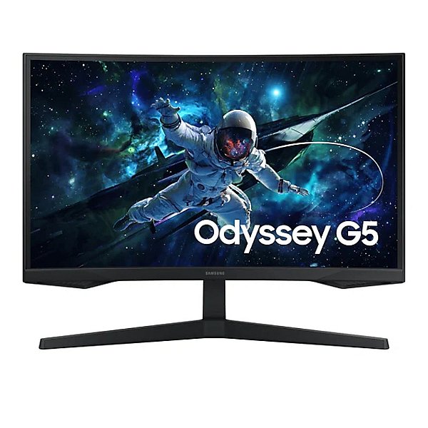 Monitor Samsung 27" Curvo Gamer Odyssey G5 Led/va Qhd 165hz 1ms Hdmi Displayport Usb-c Vesa - Ls27cg