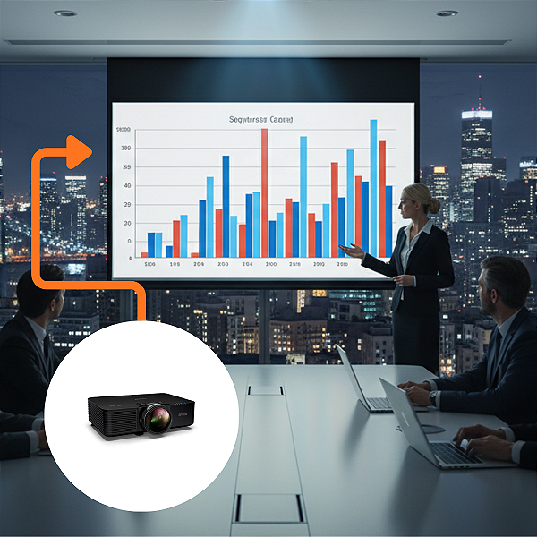 Projetor Epson Powerlite L695SE 4KeLaser 6.000 L. V11HB36120