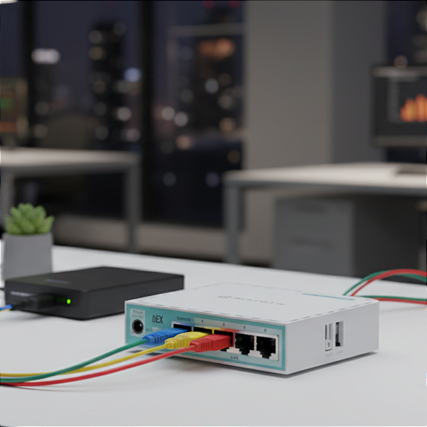 Roteador Mikrotik hEX Lite Fast 5P RB750Gr2