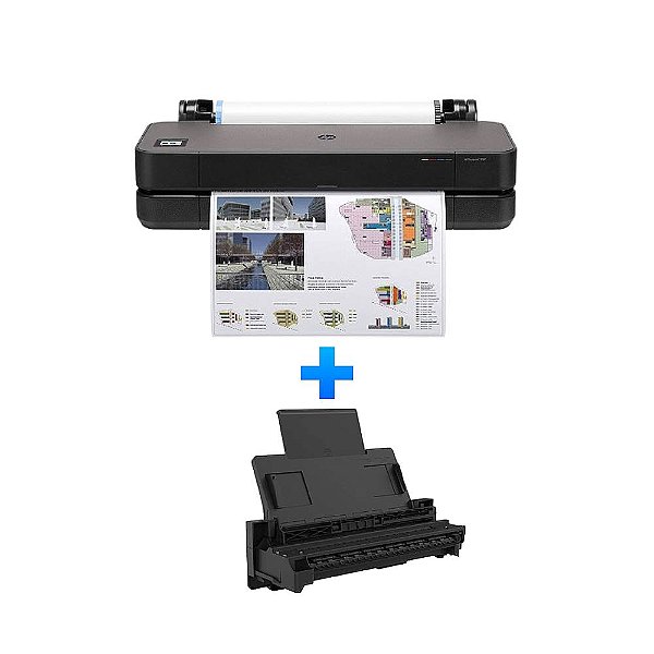Plotter Hp Designjet T250 24" A1 Wifi 5Hb06D (Edição 2025) + Alimentador