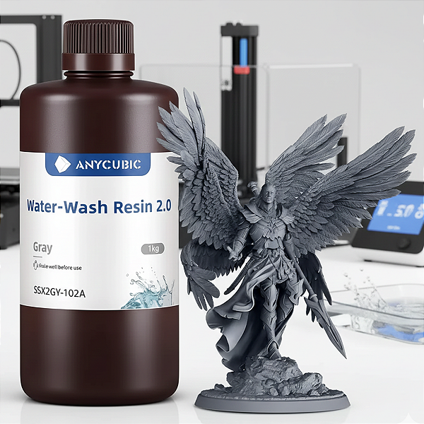Resina Lavavel Com Agua 2.0 Anycubic - Cinza - Ssx2Gy-102A