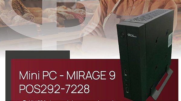 Desktop Postech Mirage-9 Quad N4120 8GB/128GB POS292-7328L