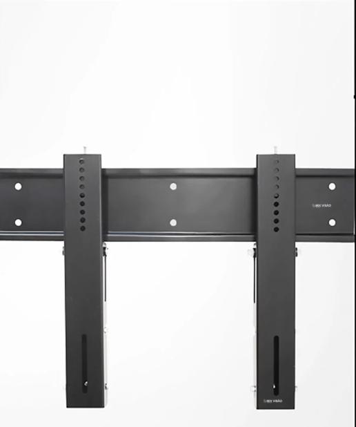 VIDEOWALL SUPORTE RETRATIL PARA TELAS DE 55 -55-VT A VERTICAL PRETO - VIDEOWALL-55 VT