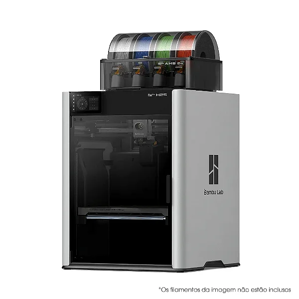 Impressora 3D Bambu Lab H2S 110V + AMS 2 Pro Combo PF003S+SA007US2