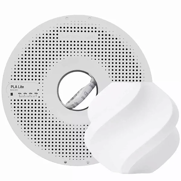 Filamento Bambu Lab PLA Lite Branco C/ Carretel Reutilizavel 1,75mm A18W01751000SPL