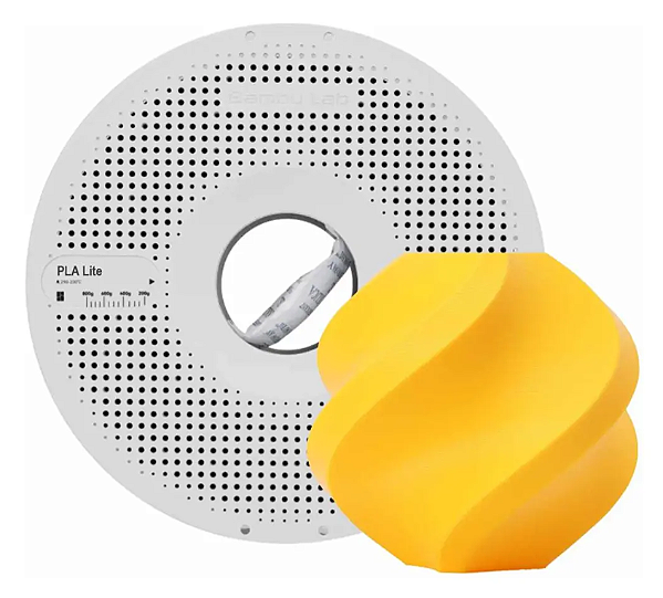 Filamento Bambu Lab Pla Lite Amarelo Com Carretel Reutilizavel, 1,75mm A18y01751000spl