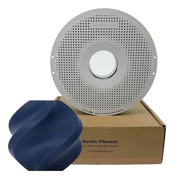Filamento Bambu Lab Fosco Azul Marinho C/ Carretel Reutilizavel 1Kg 1.75Mm - 2232