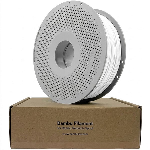 Pla Lite Com Carretel – Branco – Pla Lite-White Com Carretel Reutilizável Bambu | 2751