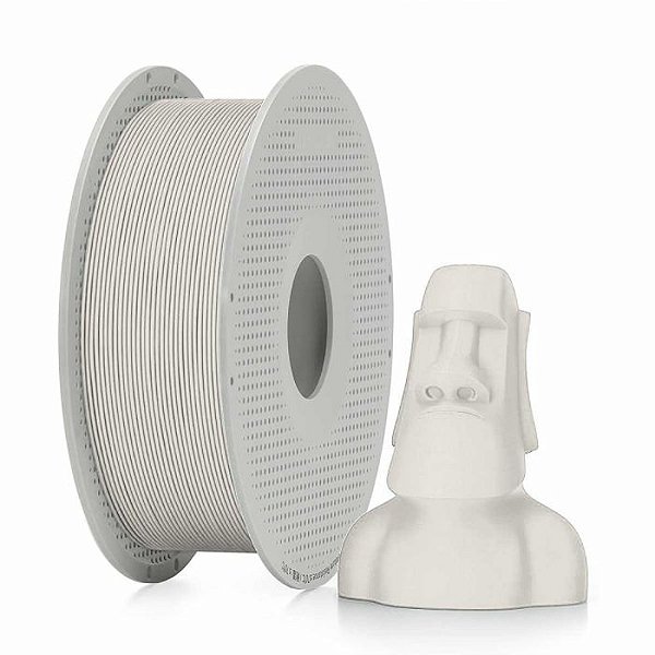 Filamento Bambu Lab Pla Matte Ivory White Com Carretel, 1,75Mm  A01W21751000Spl / (A01-W2-1.75-1000-Spl)