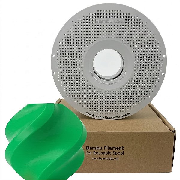 Filamento Bambu Lab Pla Verde Bambu Com Carretel Reutilizavel, 1,75mm - A00-g6-1.75-1000-spl
