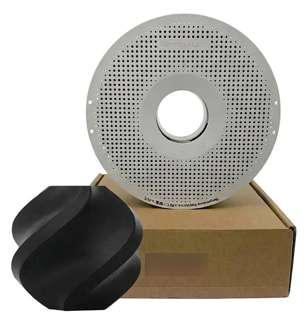 Filamento Bambu Lab Abs Preto 1,75mm, Com Carretel Reutilizável - B00K01751000SPL