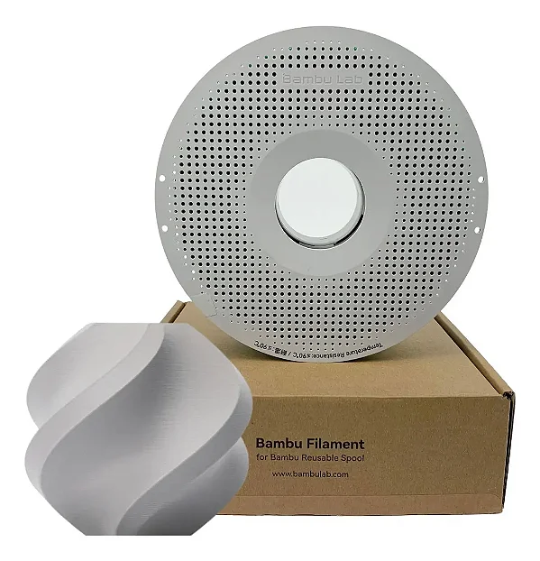 Filamento PETG HF Cinza Bambu Lab para Impressora 3D C/ Carretel - G02D01751000SPL
