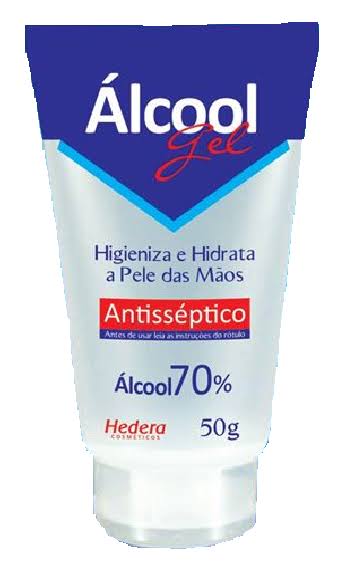 Álcool em Gel 70%  HEDERA 50g