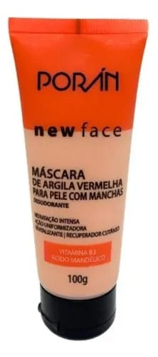 Máscara Facial de Argila Vermelha Porán