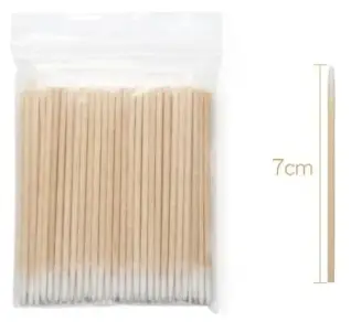 Palito com Algodão 07cm- ponta simples
