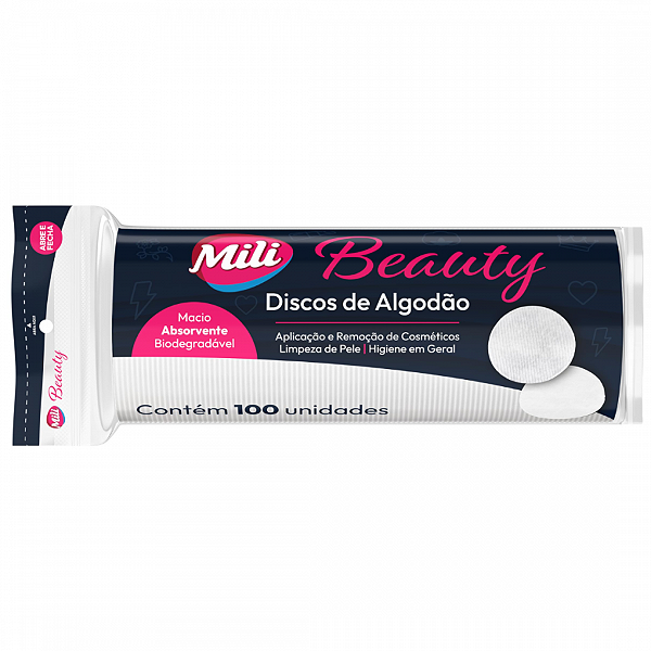 Algodão Mili Beaut Disco 100 uni