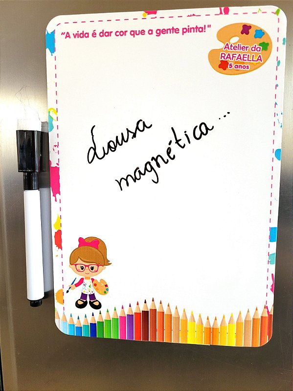 Lousa magnética personalizada