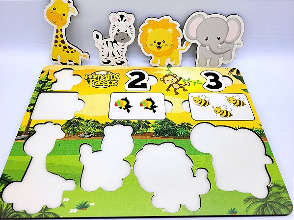 Jogo de encaixe - qualquer tema - safari