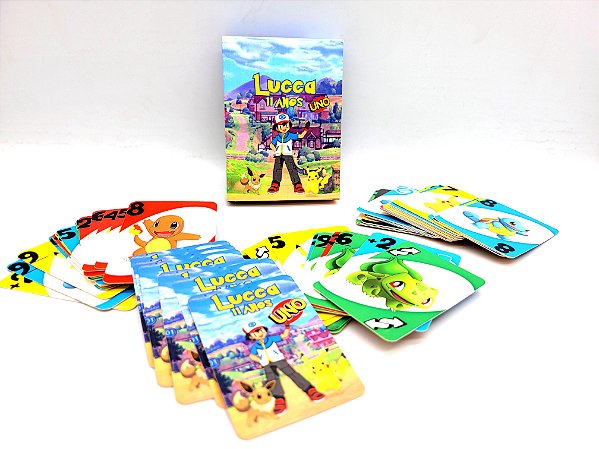 Jogo mini UNO com caixinha - personalizado