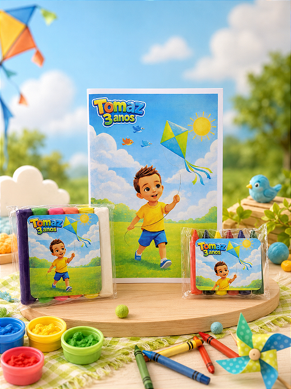 Kit colorir e modelar G - lembrancinha personalizada