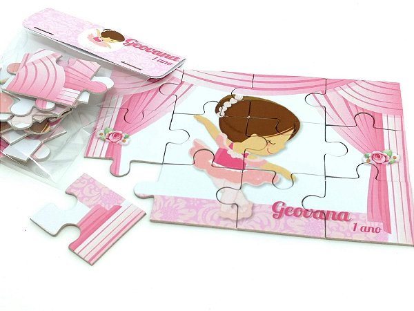 Quebra-cabeça P personalizado bailarina