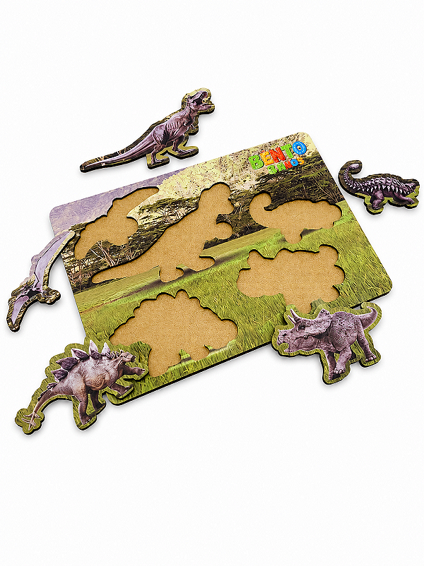Jogo de encaixe - dinossauros realistas