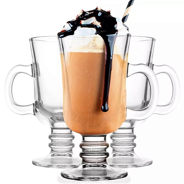 Conjuto De 3 Xicaras Para Cappuccino 250 ML