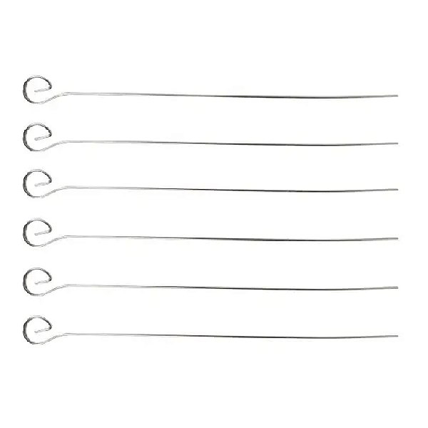 Conjunto De 6 Espetos Em Aço Inox 30 Cm