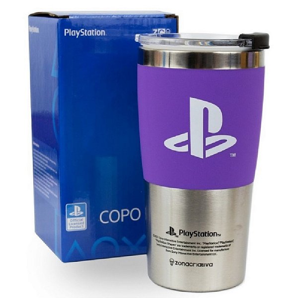 Copo Viagem Max Playstation  450 Ml