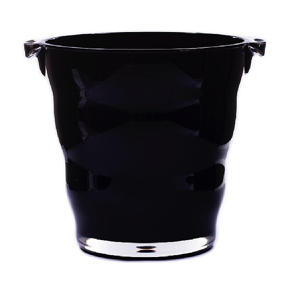 Balde de Gelo Champanheira em Acrílico Preto 4 L KY274