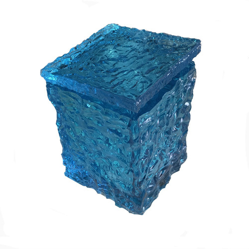 Balde De Gelo Em Acrílico Azul