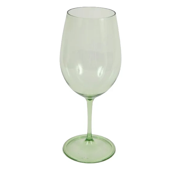 Taça Para Vinho Em Acrílico 650 Ml Verde Ky715