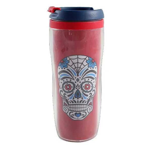 Copo Viagem  Caveira Mexicana 300 Ml