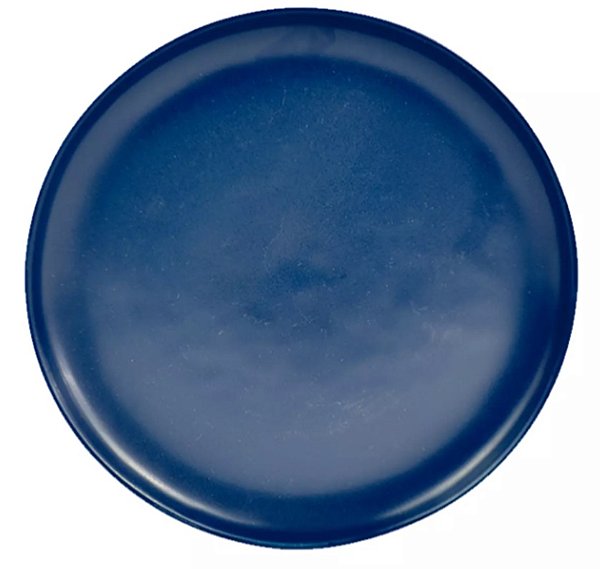Prato Raso De Cerâmica Azul Escuro 28,5 Cm D0998