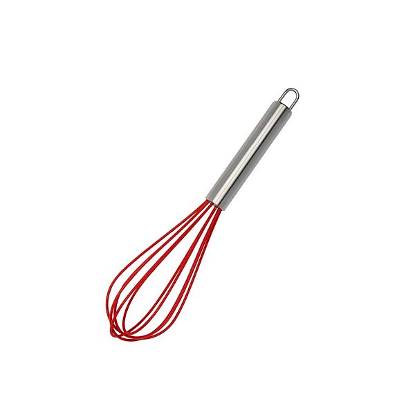 Batedor em Silicone Vermelho 30,5 Cm