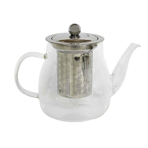 Bule Para Chá Em Vidro Borossilicato 600 Ml