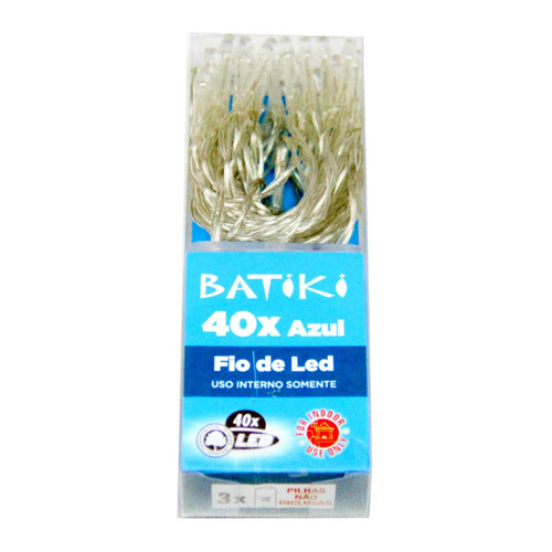 Fio De 40 Led Azul