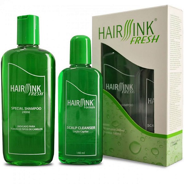 Hair Sink Fresh Tratamento Antiqueda de cabelos Shampoo 240ml e Tônico Capilar 140ml Hairsink