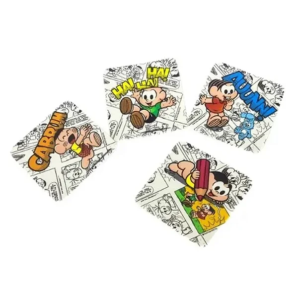 Kit Porta Copos com 4 unidades Turma da Mônica
