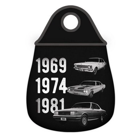 Lixeira De Carro Em Neoprene GM Opala Evolution Preta